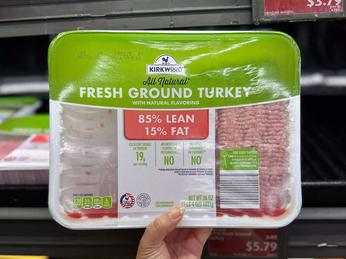 The Kirkwood fresh ground turkey is one of my favorite Aldi purchases.