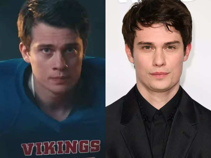 Nicholas Galitzine, 28, portrays a high-school quarterback named Jeff.