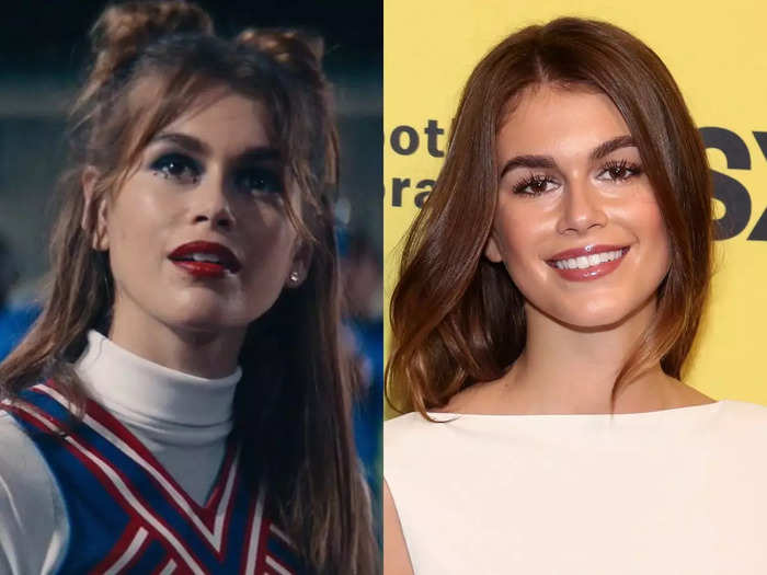 Another cheerleader named Brittany is portrayed by 21-year-old model and actor Kaia Gerber.