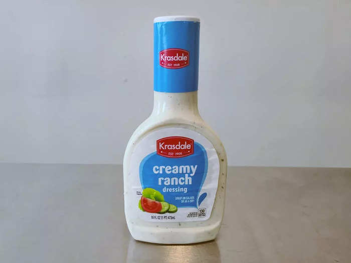 8. Krasdale creamy ranch dressing