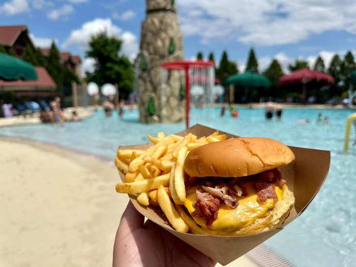 I was surprised by the quick-service food at the pool.