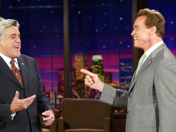 In 2003, Schwarzenegger announced on "The Tonight Show" that he was running to be the Republican governor of California.