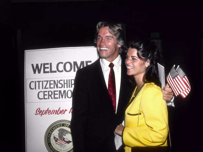 In 1983, Schwarzenegger became a US citizen.