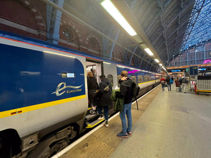 Train delays are far less common on the Eurostar than on flights.