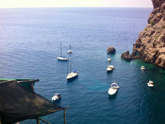 The first time Noyen visited Mallorca, she toured beautiful, secluded coves on the island by sailboat with her family.