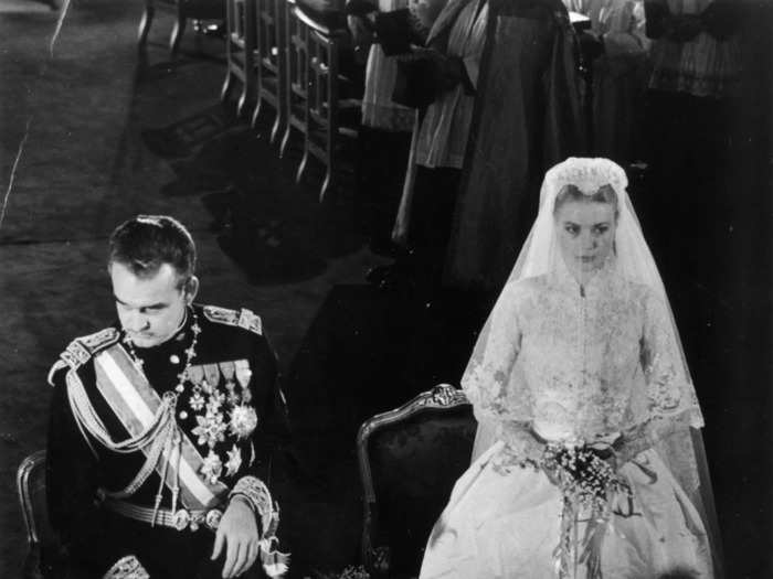1956: Grace Kelly and Prince Rainier of Monaco