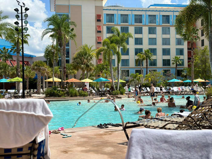 When we ventured outside, we flocked to the shallow end of the pool.