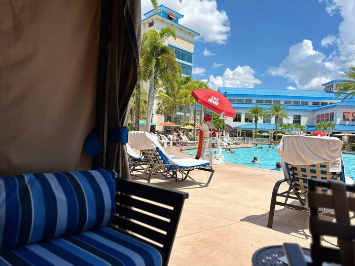 We spent more than half our time at the pool under the cabana.