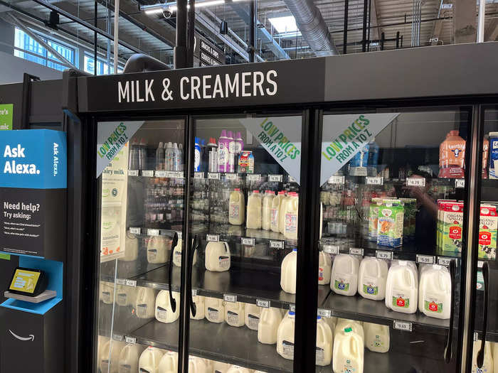 One thing I needed to buy was oat milk, so I headed to the dairy section.