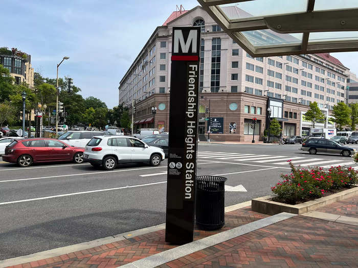 This particular store is half a block away from a Metro station and several bus routes, as well as just off of busy Wisconsin Avenue.