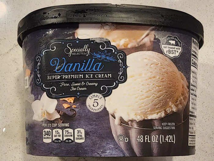 The Specially Selected ice cream won first place in Aldi