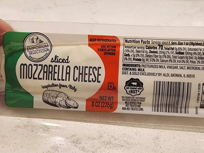 The Emporium Selection mozzarella cheese was the winner of Aldi