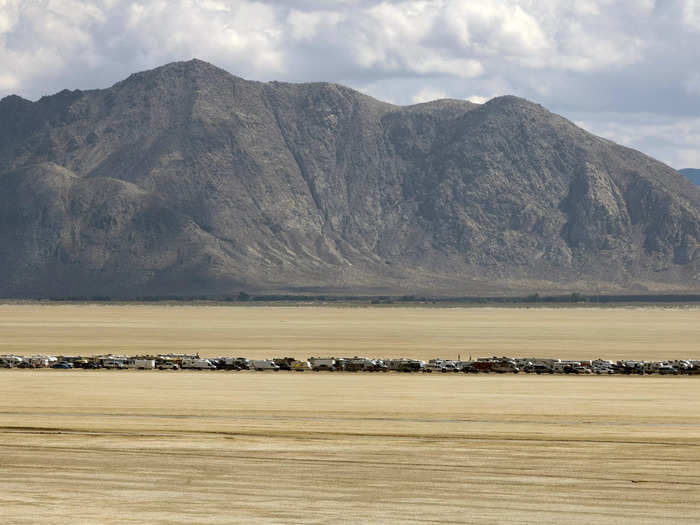 Before the mass exodus, some people tried to hike across the desert.