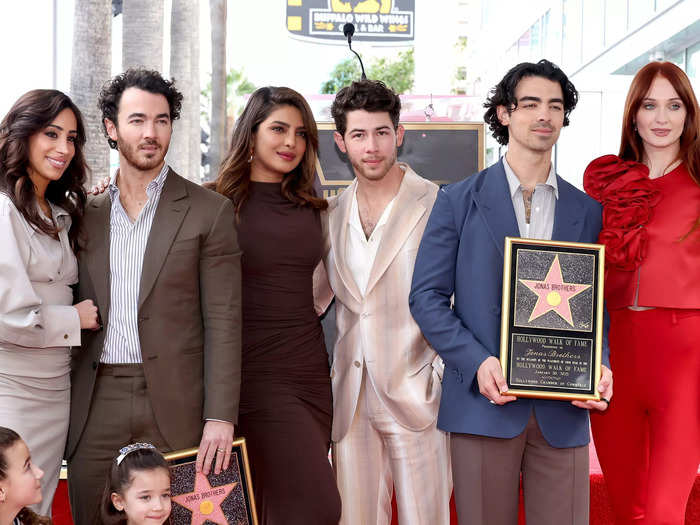 Jonas gave his daughters a shout-out when he received a star on the Hollywood Walk of Fame.