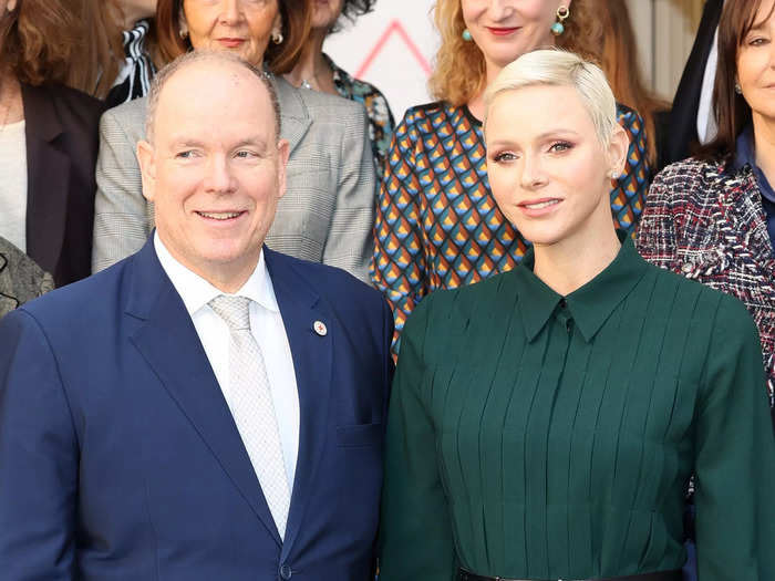 Albert II met his future wife, Charlene, at a swimming event in Monaco.