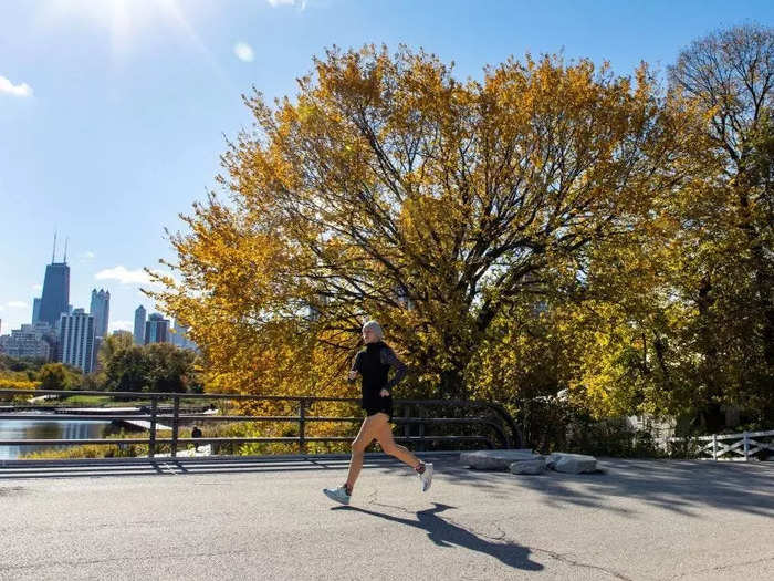 The Midwestern autumn air is perfectly crisp.