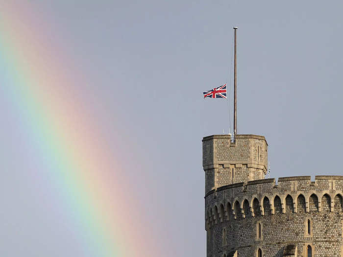 Jackson will always remember when a rainbow appeared over Windsor Castle at the exact moment the Queen