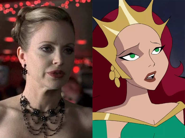 Kristin Bauer, who played a vampire named Pam De Beaufort on "True Blood," voiced Mera on the animated "Justice League" show.