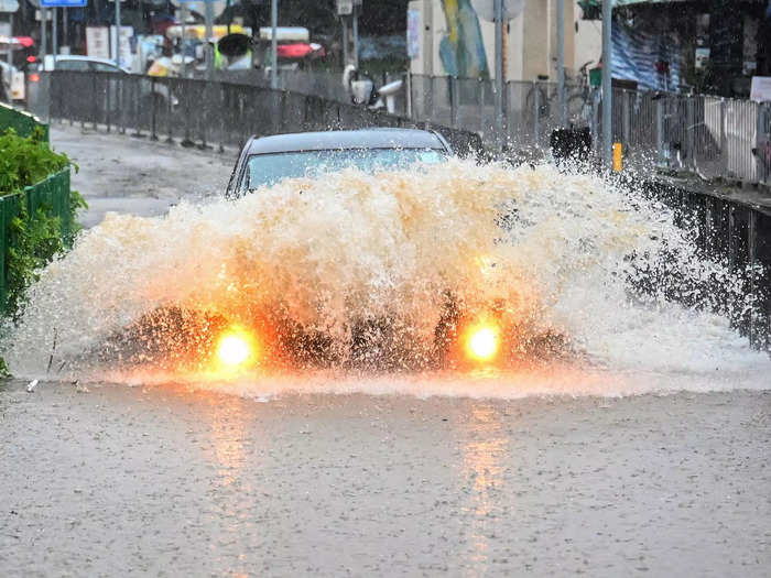 The rains are the heaviest ever recorded in Hong Kong since records began in 1884.