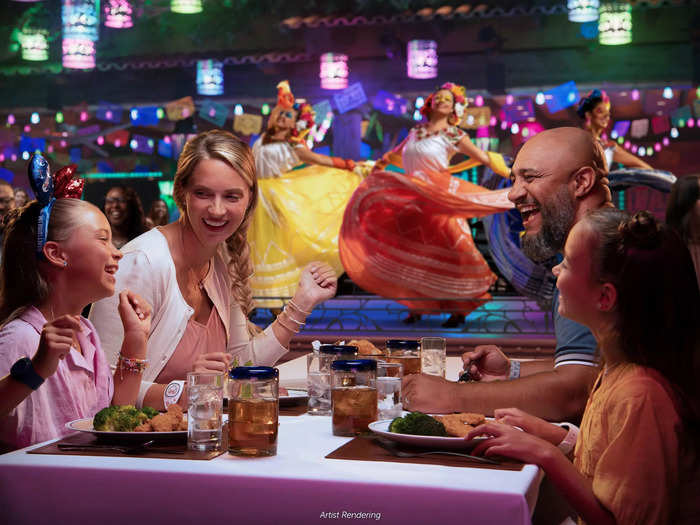 1. Dining aboard the ship will be as fun as going on a Disney ride.