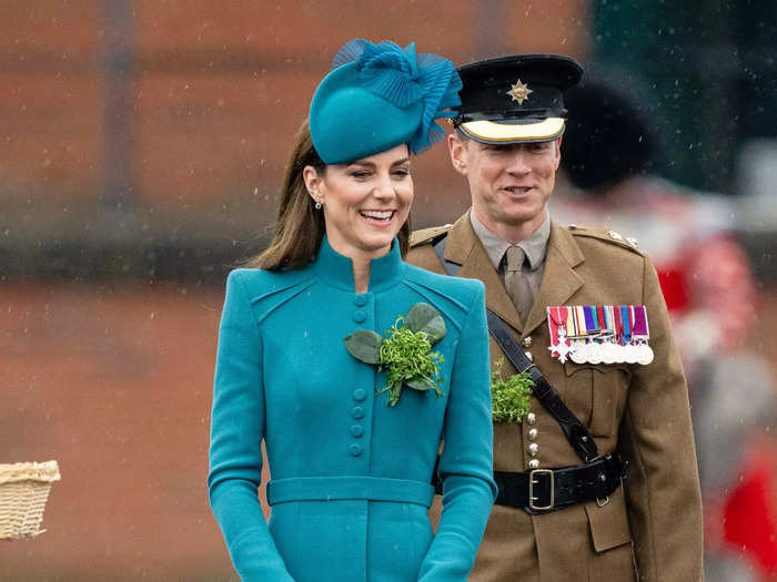Kate subverted expectations by wearing teal to the St. Patrick