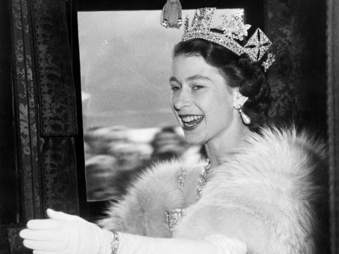 The Queen was not crowned until over a year after her father died.