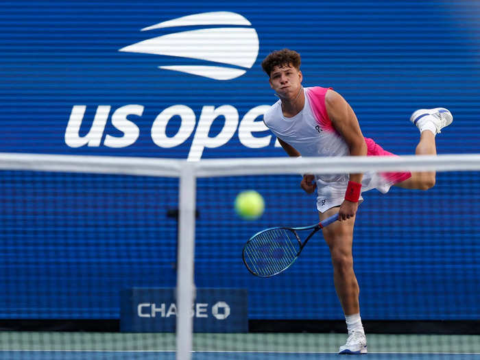 His massive serve is guiding him through the US Open.