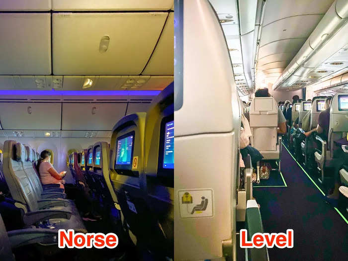 There were fewer disturbances on the Norse flight.