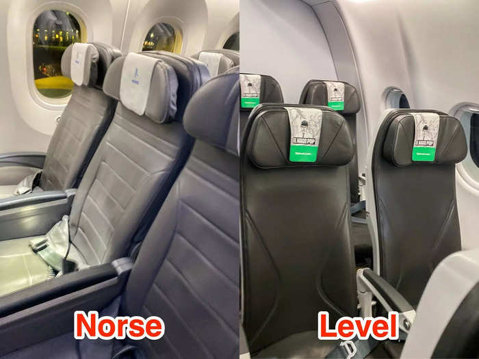 The Level seat was more comfortable than the Norse seat, in my opinion.