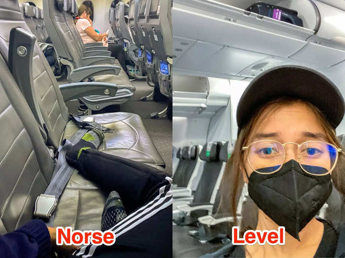 Both flights had plenty of empty seats.