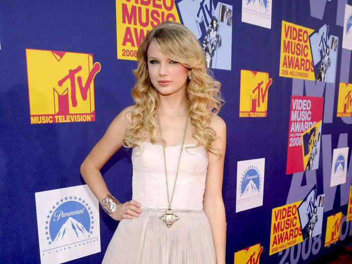 For her first VMAs in 2008, Swift wore an outfit that was a bit more fun but still understated.