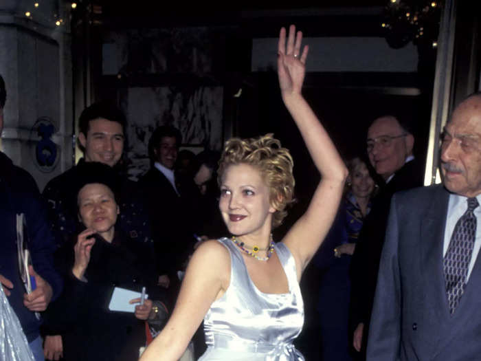 Barrymore has always styled striking looks on the red carpet. One of her classic grunge looks was a silver babydoll dress worn in April 1995 to the New York after-party for the premiere of "Indiscretions."
