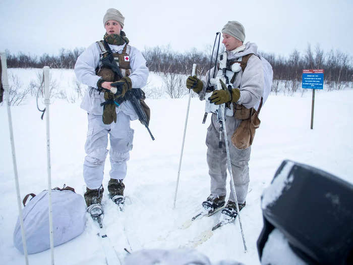 In Norway, soldiers are fed a variety of stews — beef, chicken, or cod — as well as rice, fish curries, and protein bars.