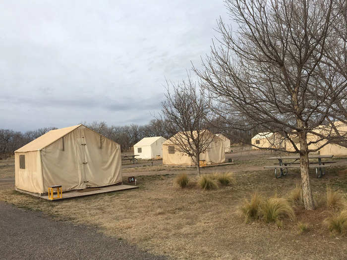 If I go glamping in the winter again, I might consider booking heated accommodations.