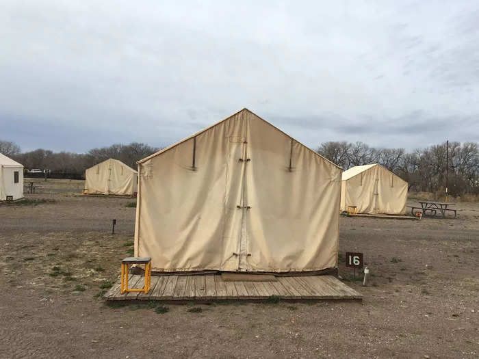 I was excited to go glamping, but I was slightly unprepared for the colder temperatures.