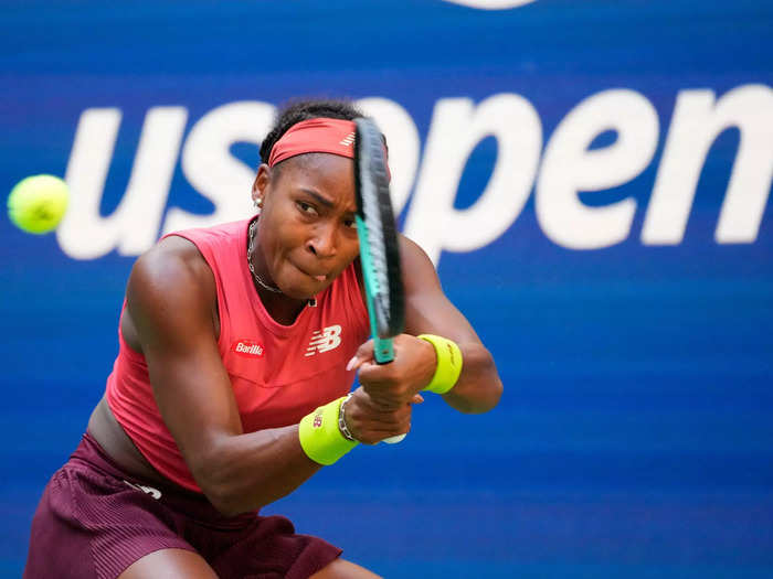 She was poised while discussing an environmental protest that interrupted her 2023 US Open semifinal.