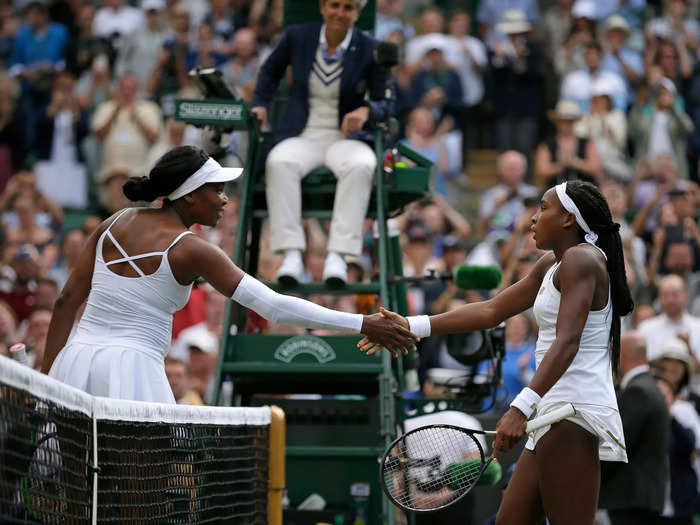 After beating Venus Williams at Wimbledon in 2019, Gauff thanked the 7-time Grand Slam champion 