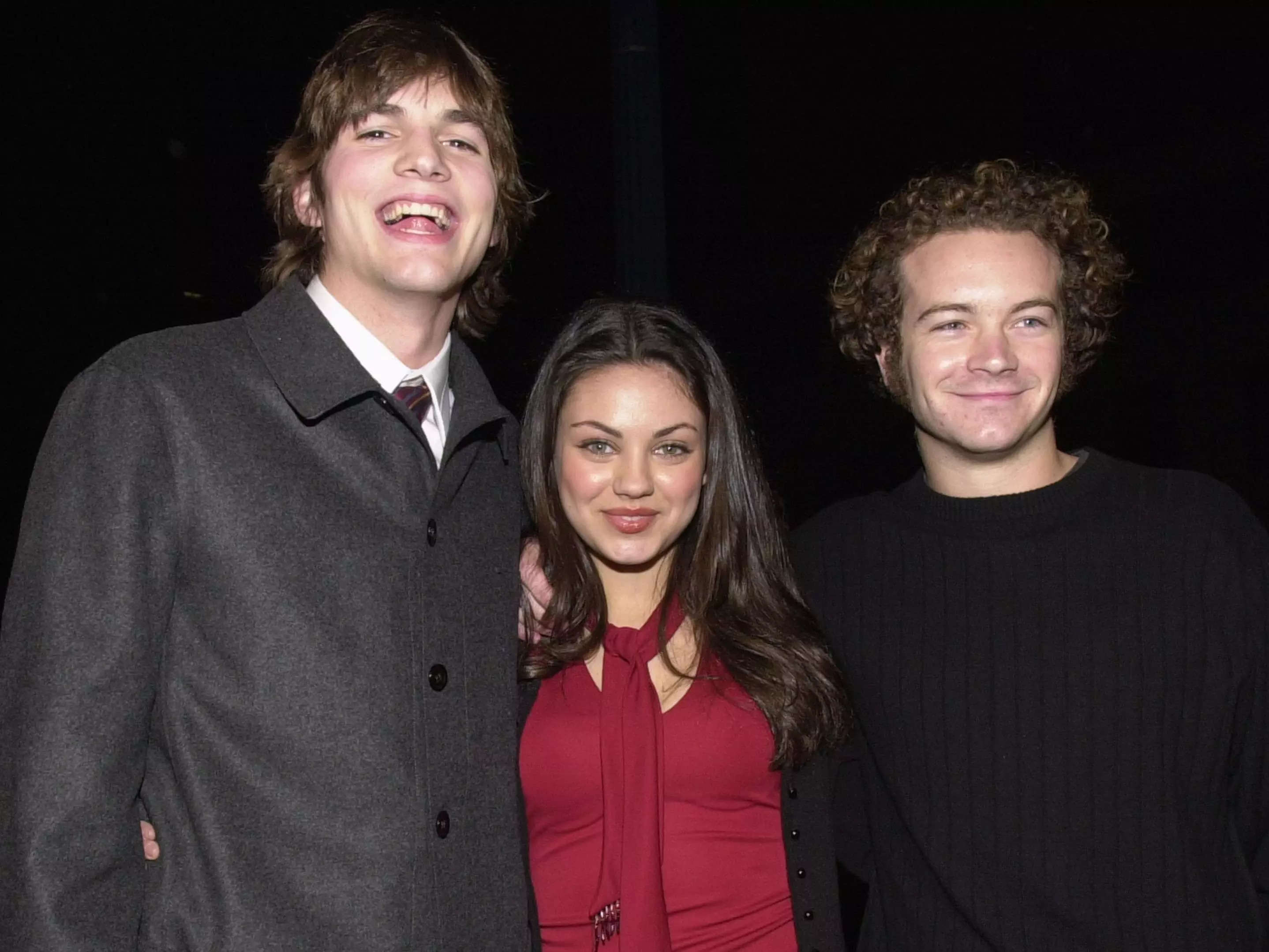 Ashton Kutcher, Mila Kunis, and Danny Masterson in 2000.