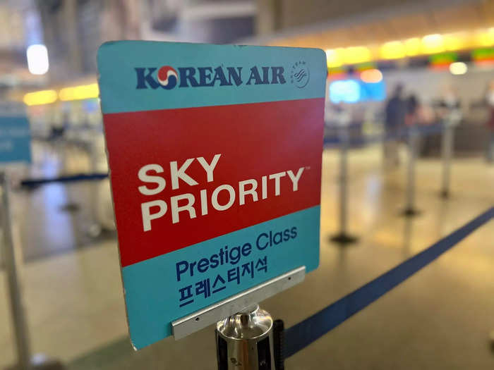 With a big roller bag and my Prestige ticket in hand (which Insider paid a media rate for), I headed to Korean