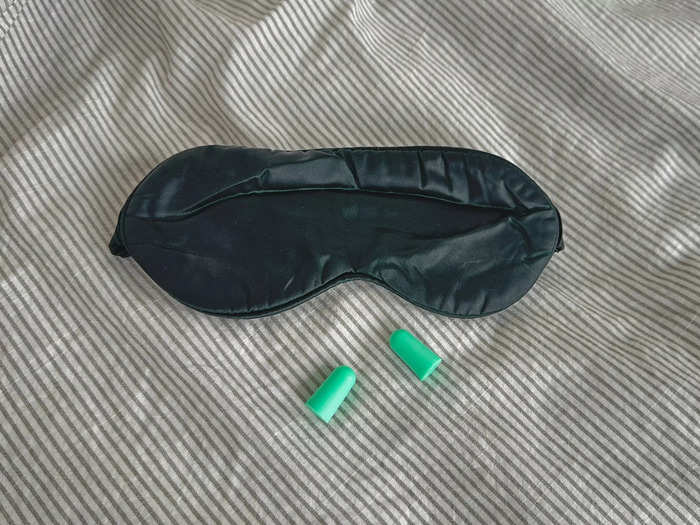 Not bringing earplugs and a sleep mask could make for restless nights.