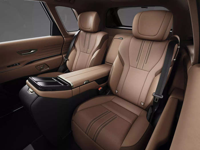 The back seats look huge and comfortable, perfect for taking a nap or making business deals.