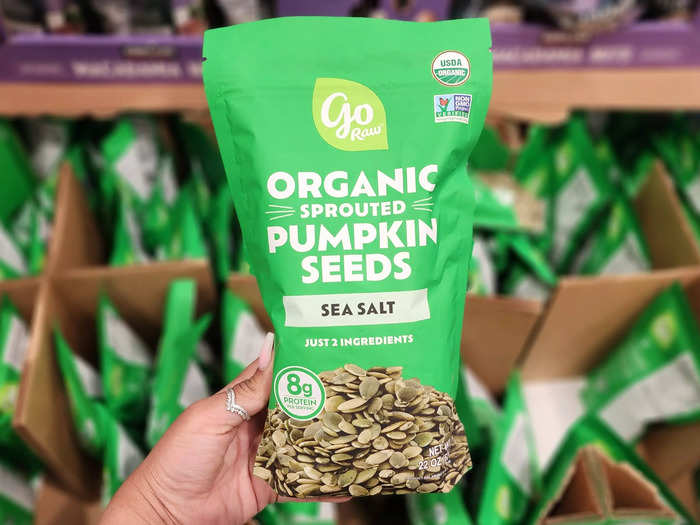 The Go Raw pumpkin seeds are a great snack or topping.