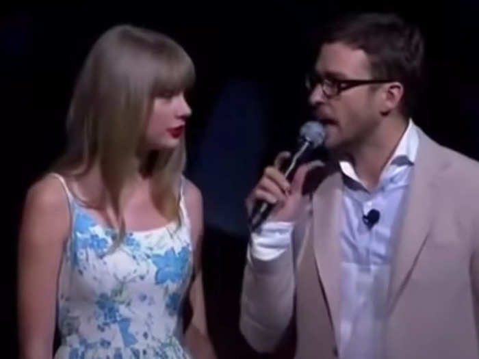 Timberlake interviewed Swift about shopping at Walmart in 2012.