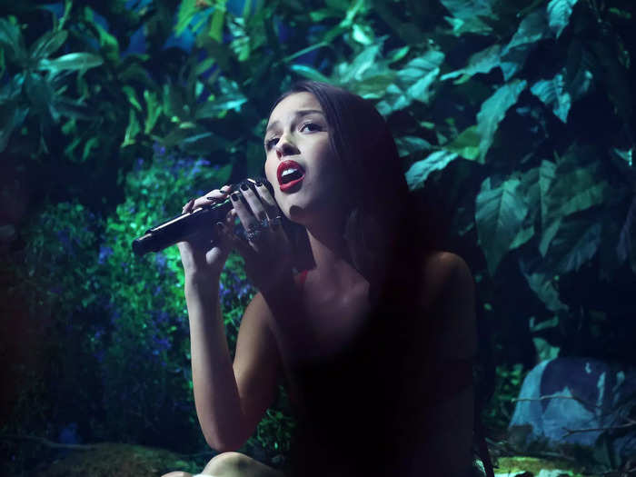 Olivia Rodrigo treated fans to songs from her new album "Guts."