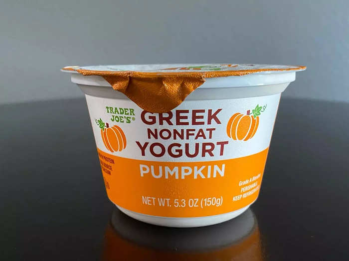 I also picked up a pumpkin Greek nonfat yogurt.