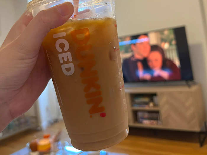 A classic Iced Pumpkin Swirl from Dunkin