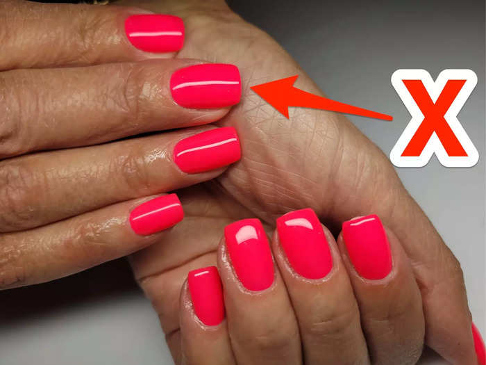 Cooler tones are replacing neon nails to complement the season.