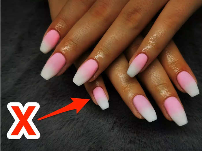 On the other hand, ombré nails are becoming less popular.