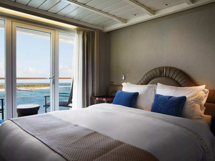 A luxury cruise ship means there are no dingy interior staterooms.