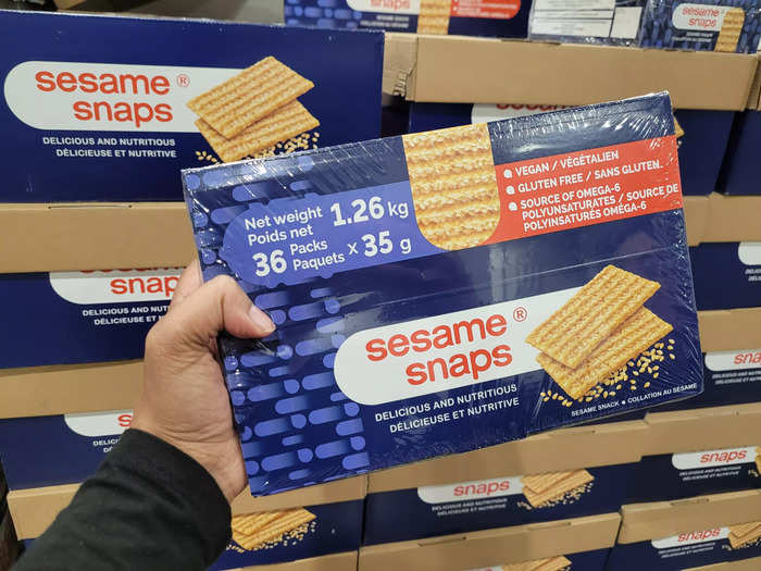 Sesame Snaps make for a great pregame boost of energy.